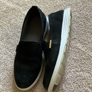 Cole Haan black sueded loafer. Worn once